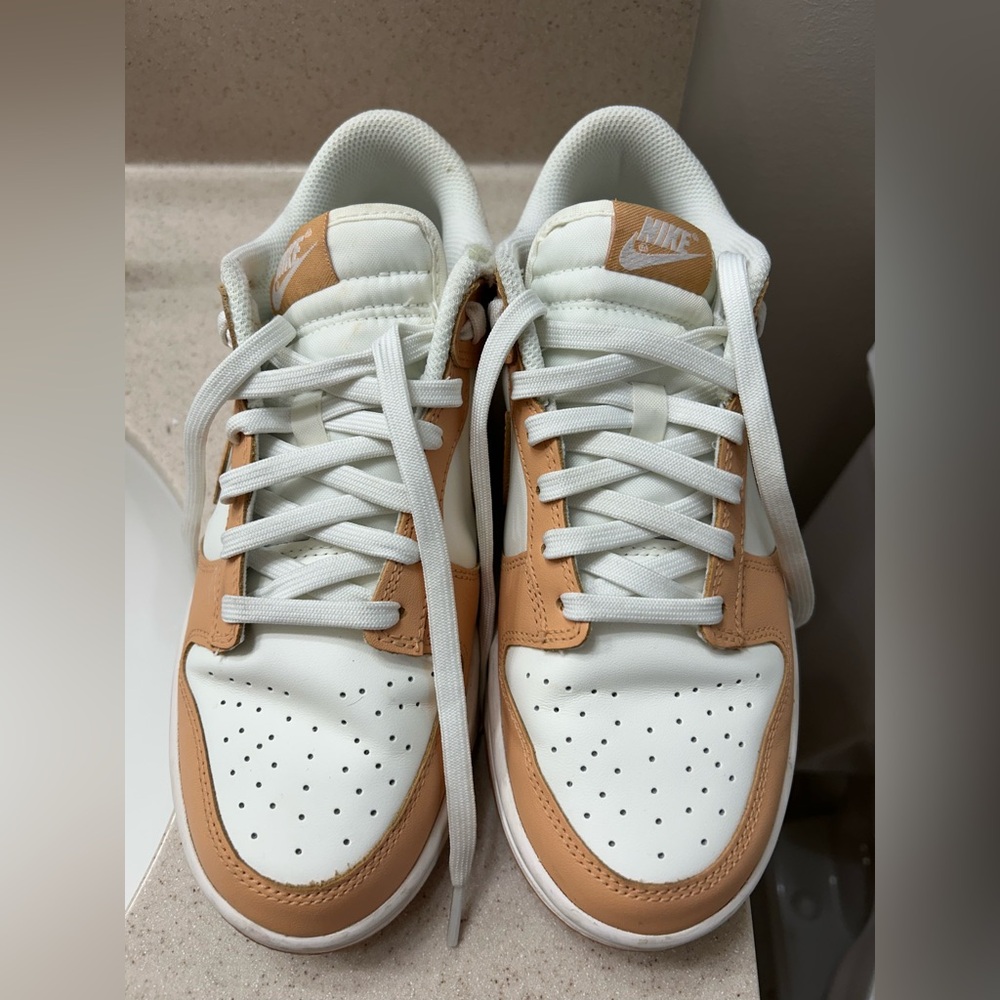 Nike Women’s Dunk Low Light Orange & White Size 8.5 Sneakers